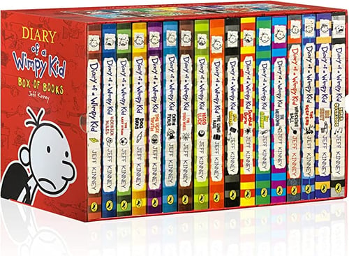 A Library of a Wimpy Kid 1-17 Complete Box Set by Jeff Kinney